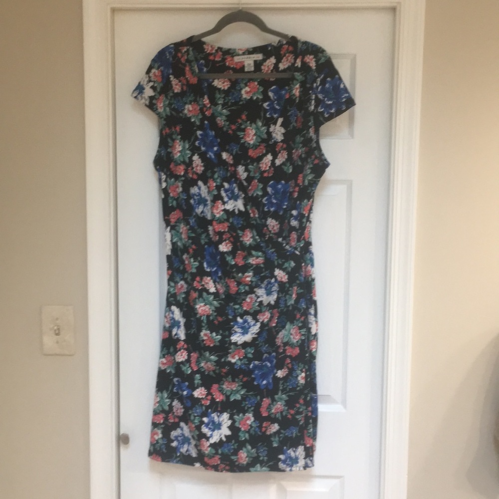 Plus sized wrap around dress